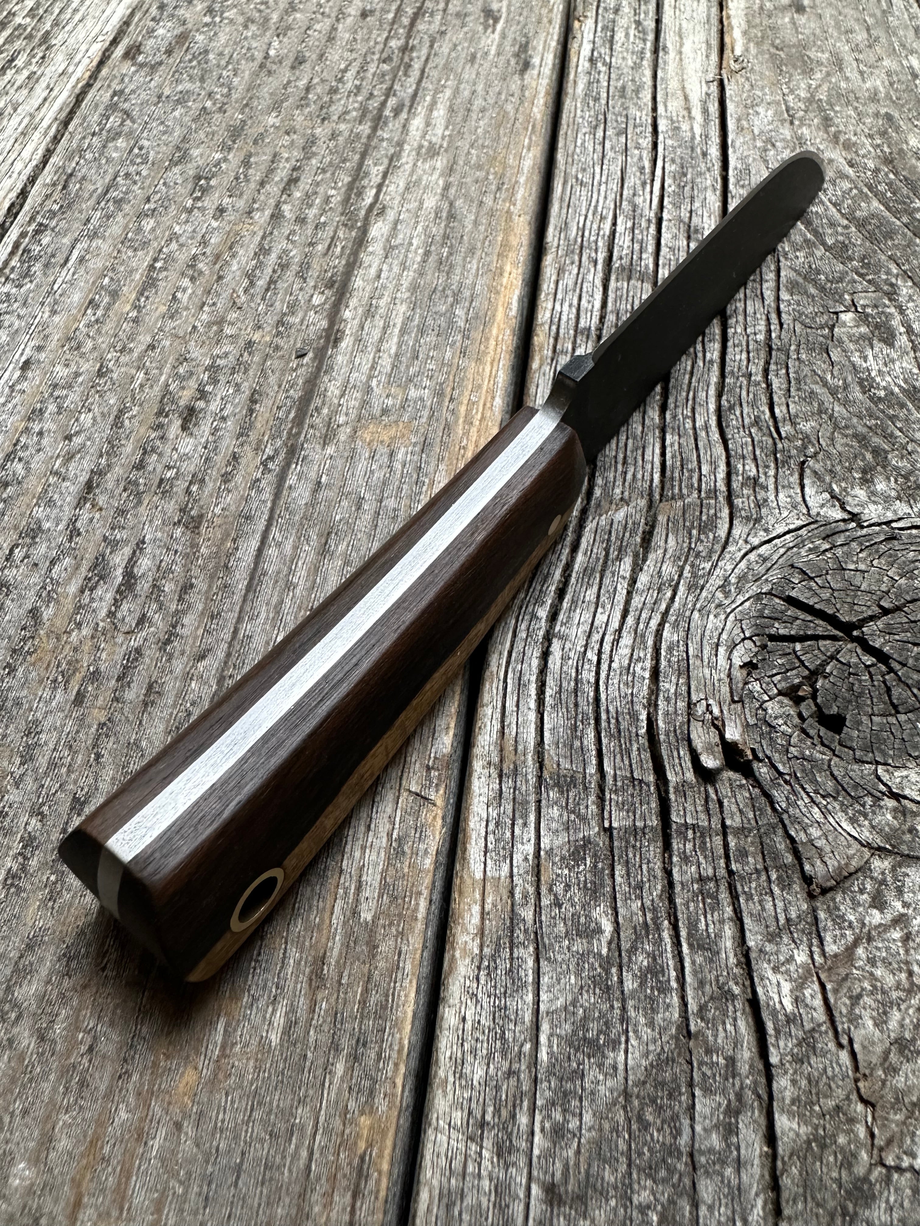 Custom Mountain Scout Knife — Zircote & Brass