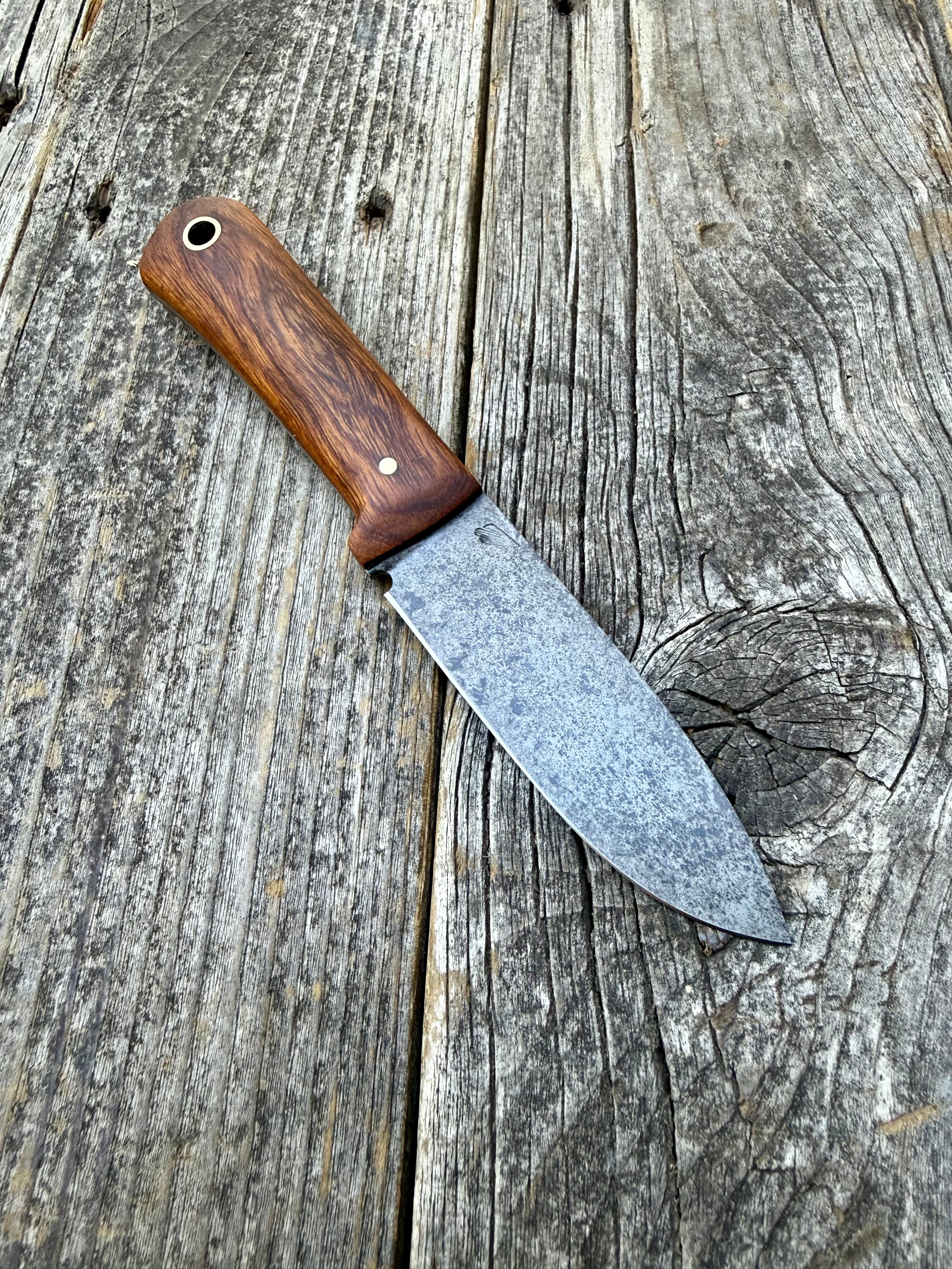 Mountain Scout Knife — Desert Ironwood  & Brass