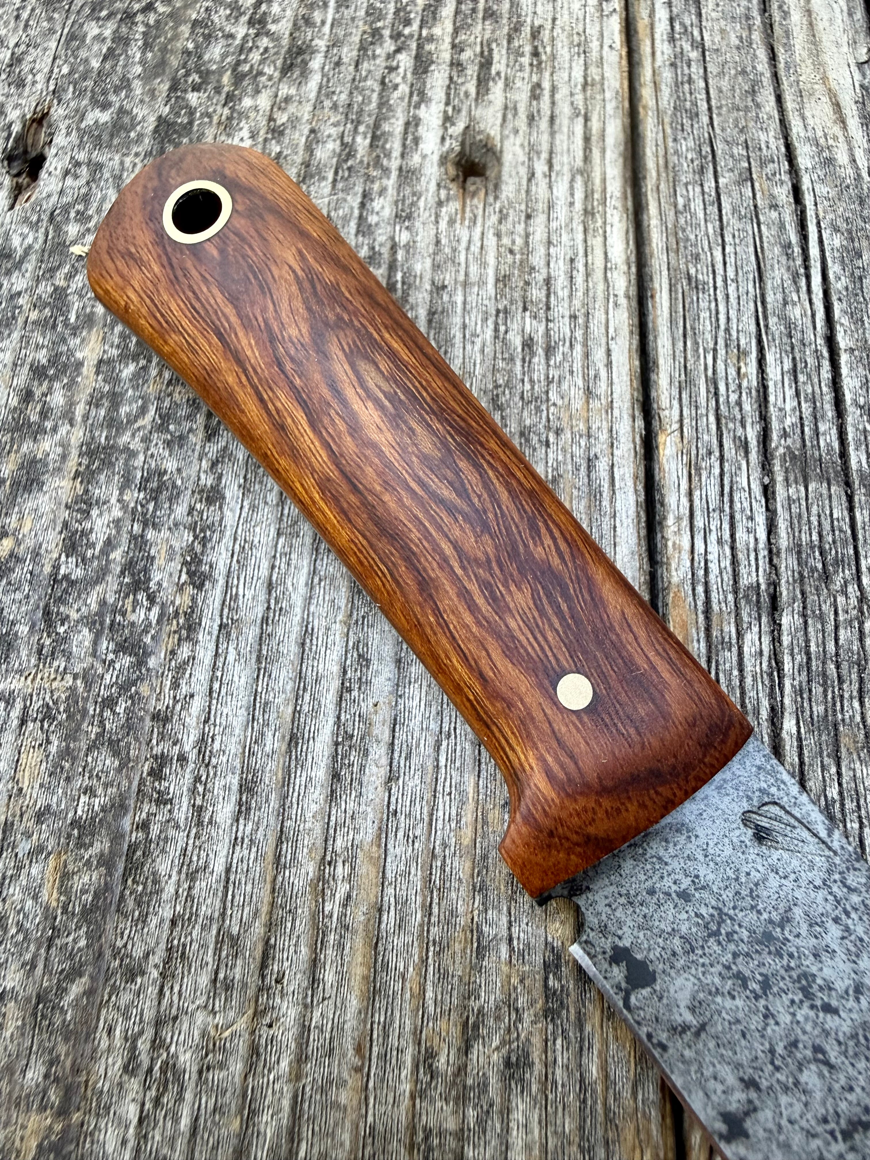 Mountain Scout Knife — Desert Ironwood  & Brass