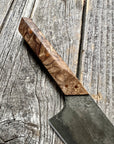 Prototype 6” Mini-Chef — Spalted Maple Burl & Copper
