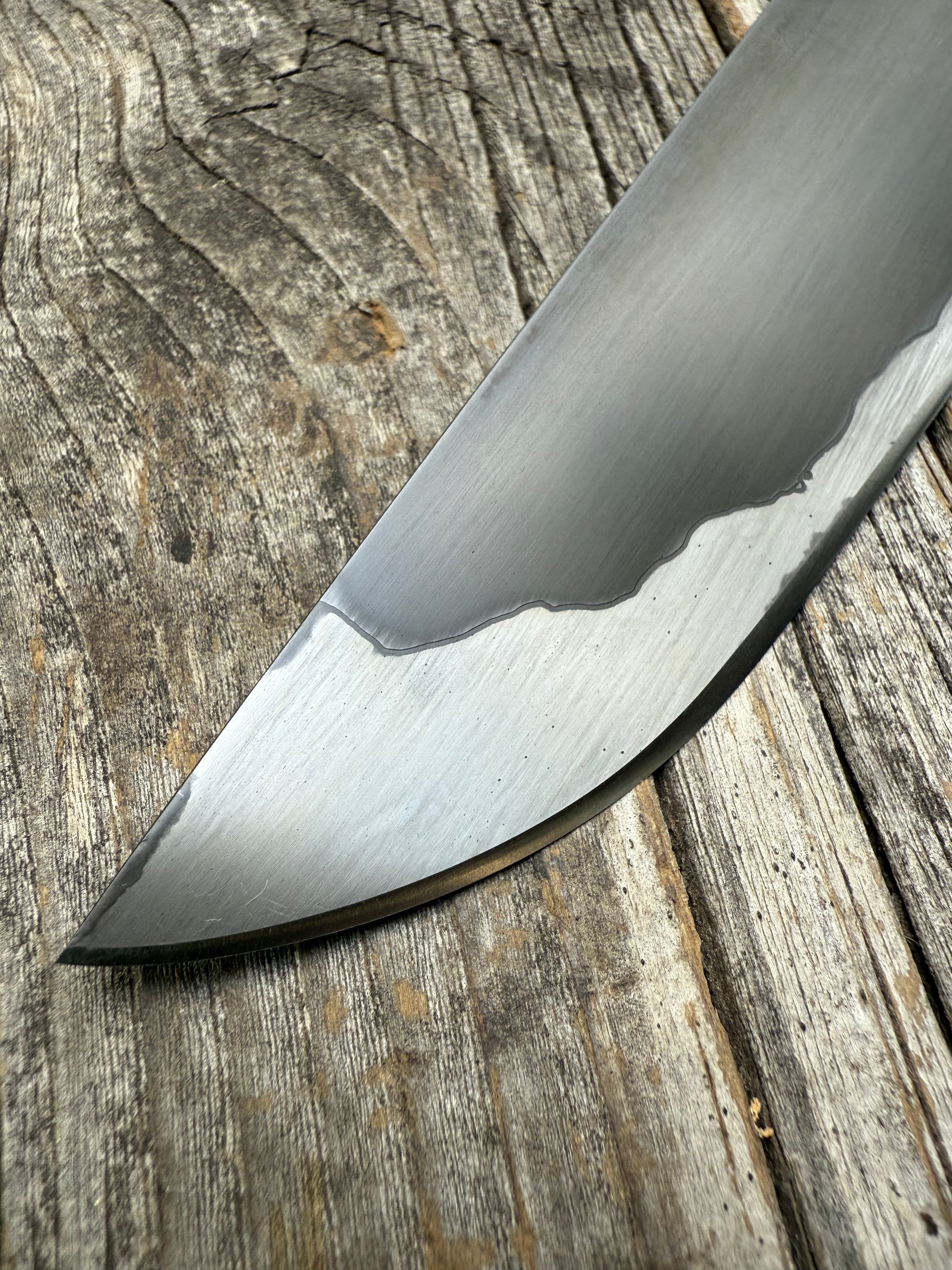 Prototype 6” Mini-Chef — Walnut Burl and Brass