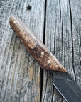 Ocelot Pocket EDC knife — Spalted Maple & Brass