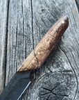 Ocelot Pocket EDC knife — Spalted Maple & Brass