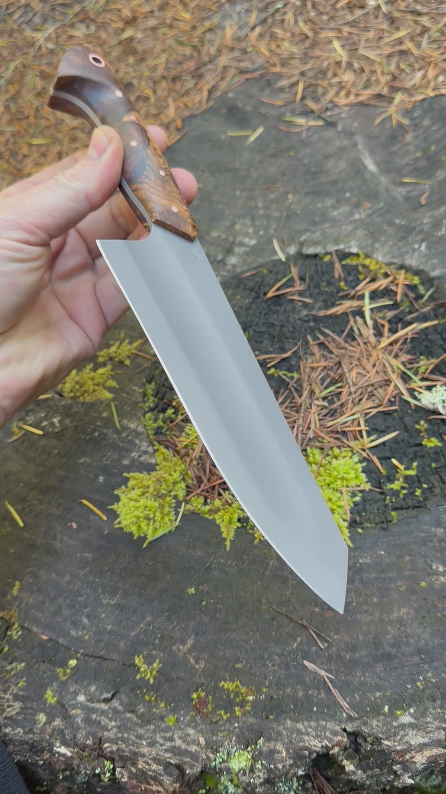 S-Ground Chef’s Knife— Ambrosia Maple & Copper