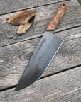 Western Chef’s Knife 7” — Maple Burl & Brass