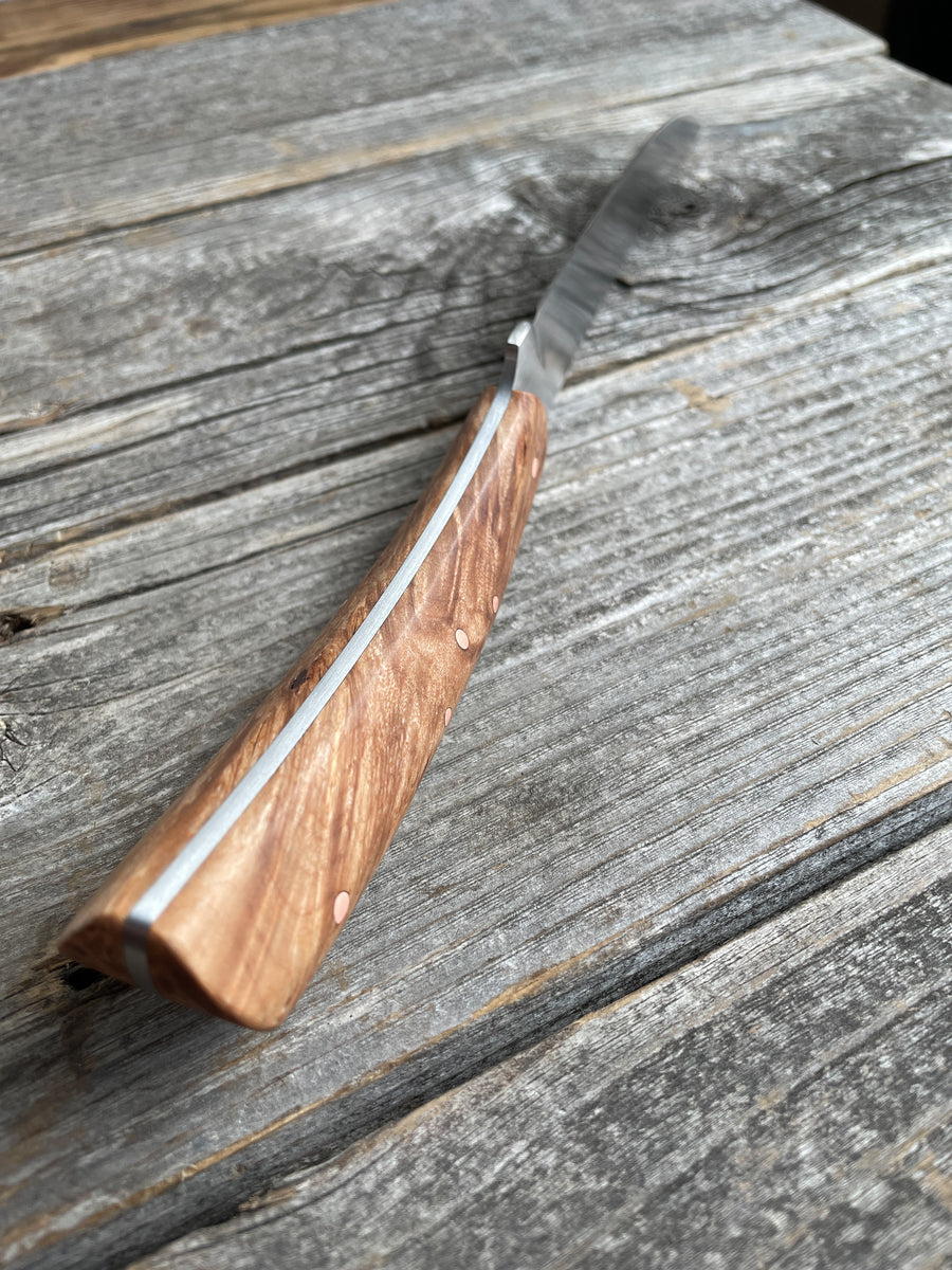 Mattei’s Boning/Fillet knife 6" — (Stainless) Maple Burl & Copper