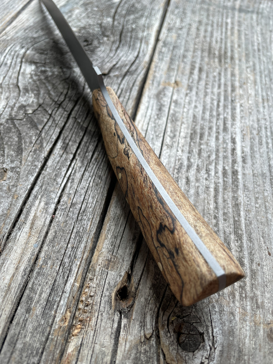 Mattei’s Boning/Fillet knife 6" — (Stainless) Spalted Maple & Brass