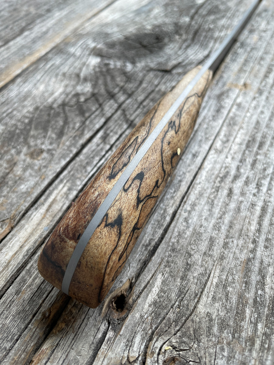 Mattei’s Boning/Fillet knife 6" — (Stainless) Spalted Maple & Brass