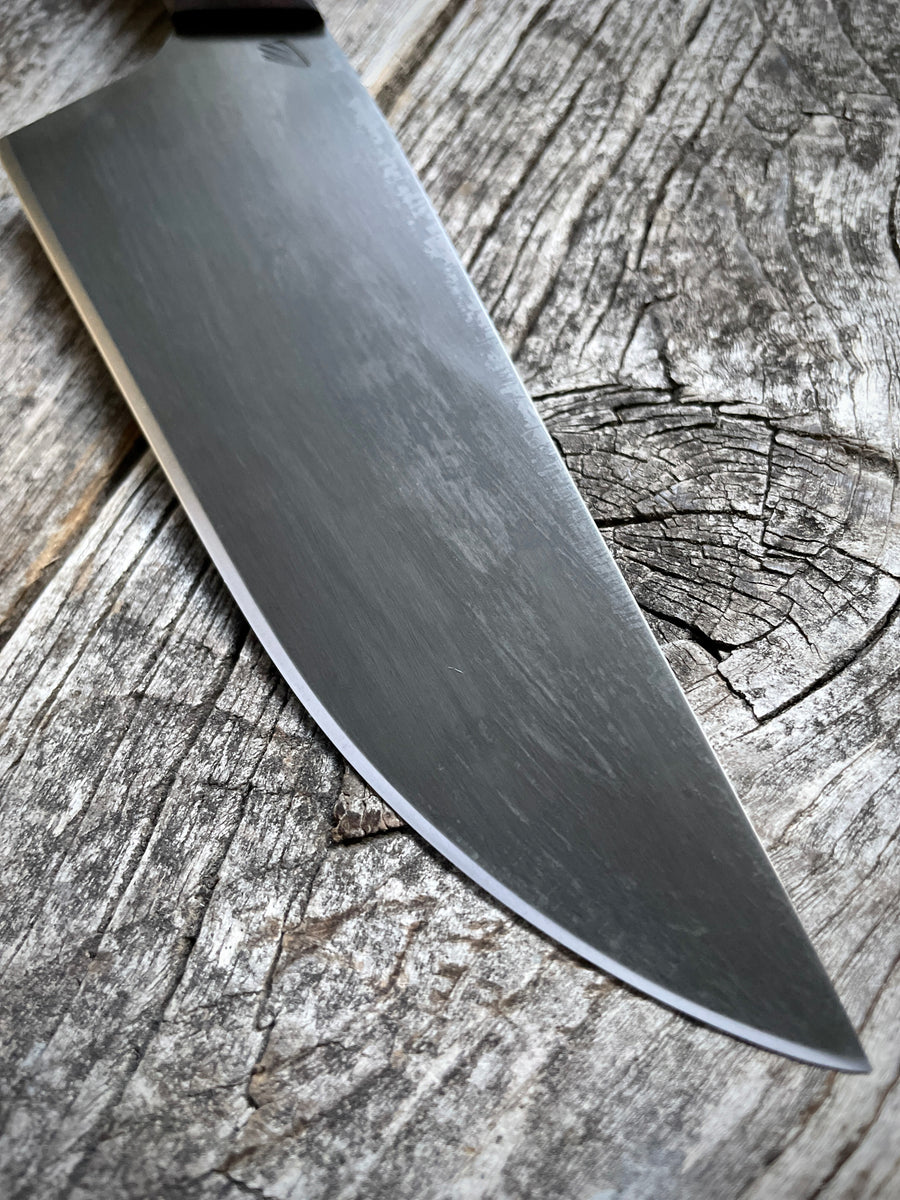 Western Mini-Chef's Knife — Snakewood & Brass
