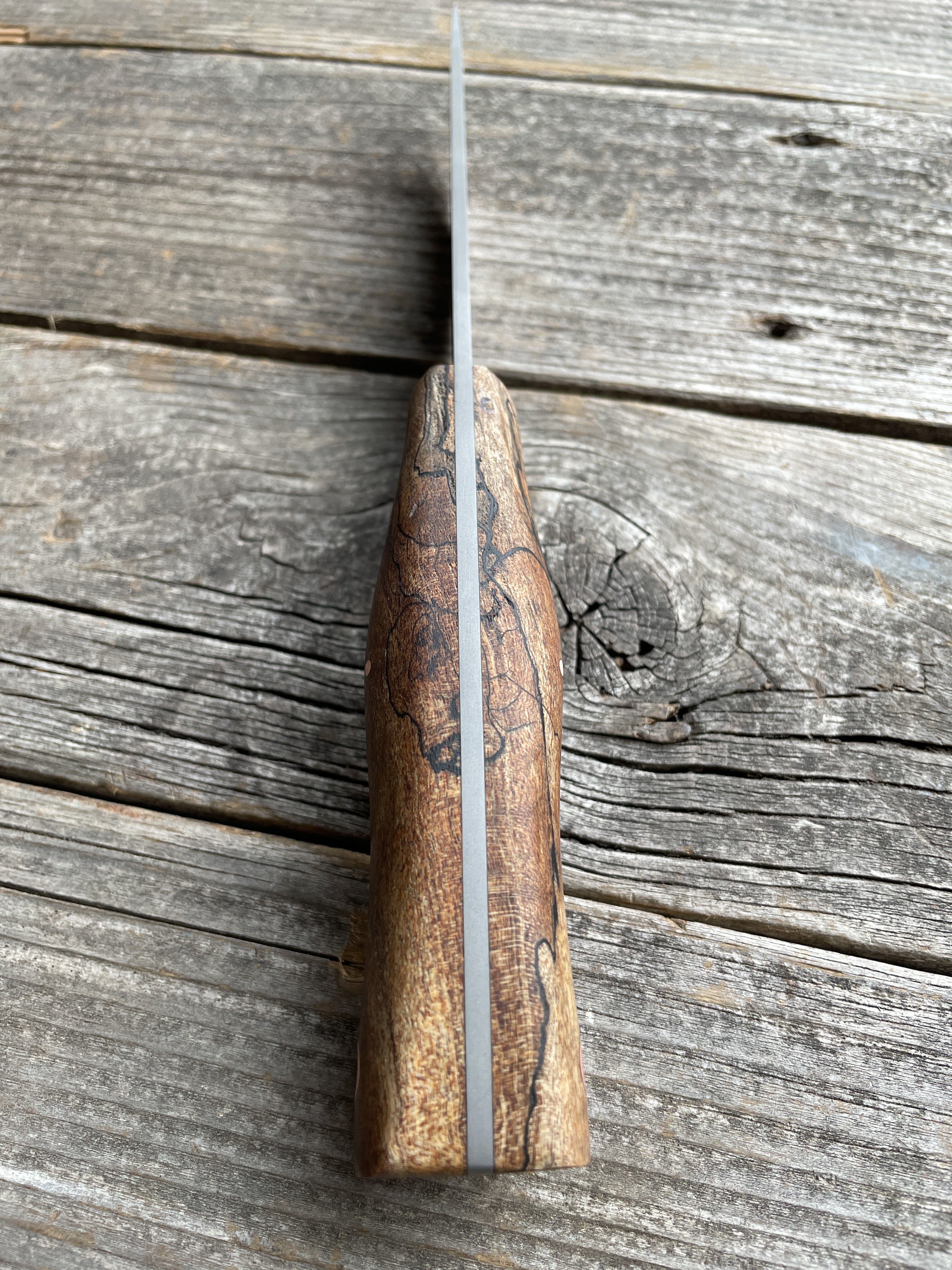 Prometheus Hunter — (stainless) Spalted Maple & Copper