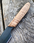 Western Paring Knife 3.75" — Quilted Maple & Copper