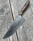 Western Mini-Chef's Knife — Spalted Maple & Copper