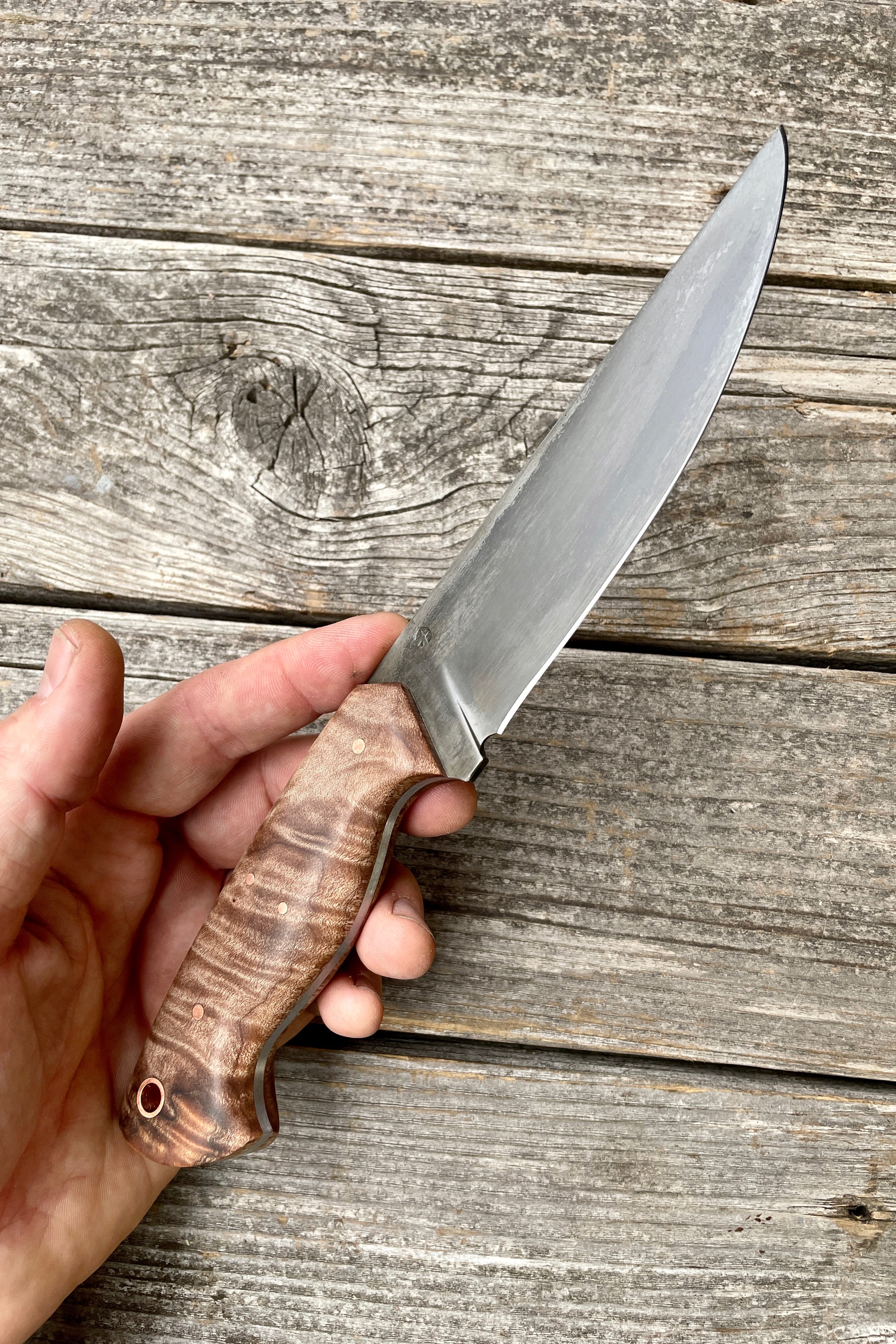 Prometheus Hunter — Maple Burl & Brass