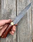 Long Hunter Camp Knife — Snakewood & Brass