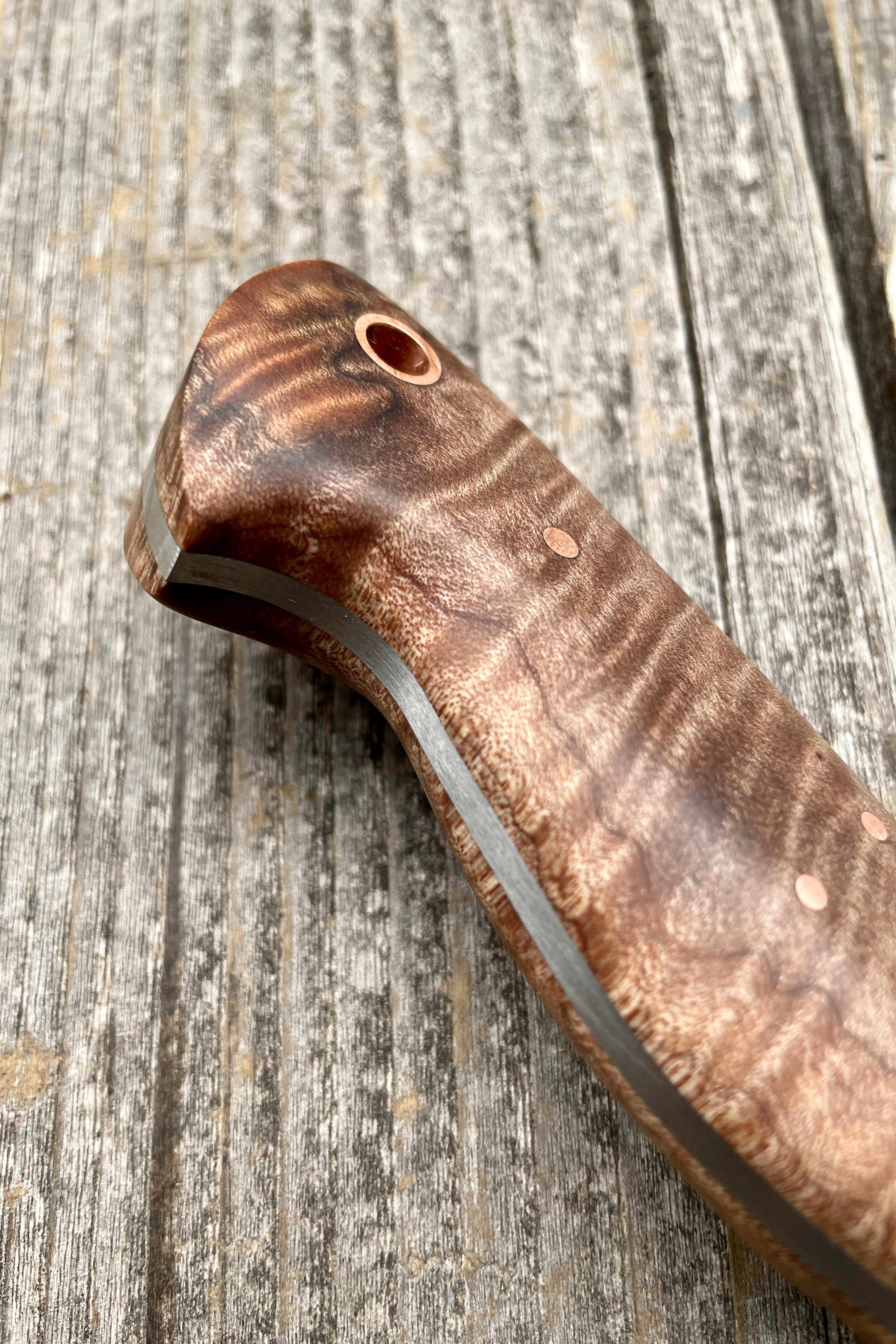 Prometheus Hunter — Maple Burl & Brass