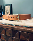 The Forlorne Belt — Veg-Tan or Latigo & Solid Brass