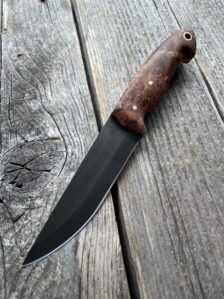 Valence Bushcrafter — Maple Burl & Copper