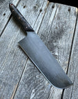 Western “Nakiri” Vegetable Knife— Maple Burl & Copper