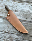 Western Mini-Chef's Knife — Spalted Maple & Copper