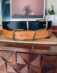 The Forlorne Belt — Veg-Tan or Latigo & Solid Brass