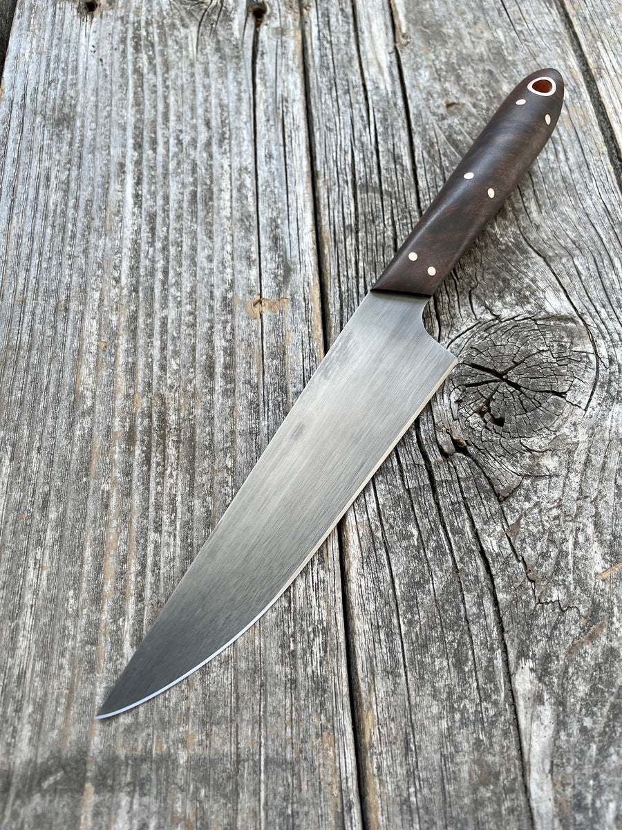 Western Kitchen Petty Knife — Walnut Burl & Copper