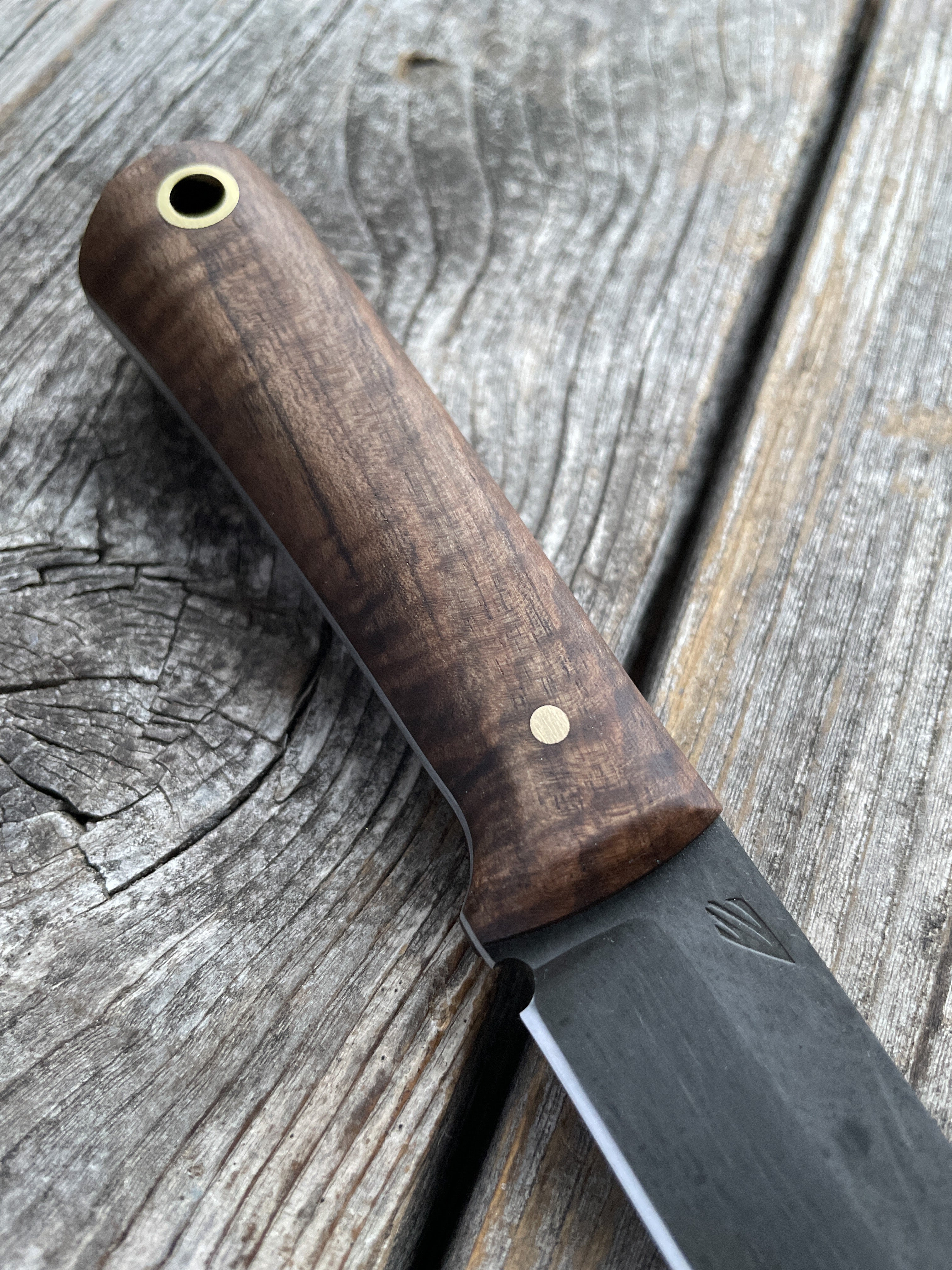Mountain Scout Knife — English Walnut & Brass