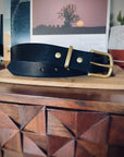 The Forlorne Belt — Veg-Tan or Latigo & Solid Brass