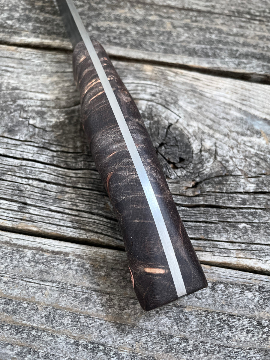 Valence Bushcrafter —  Dyed Maple Burl & Copper