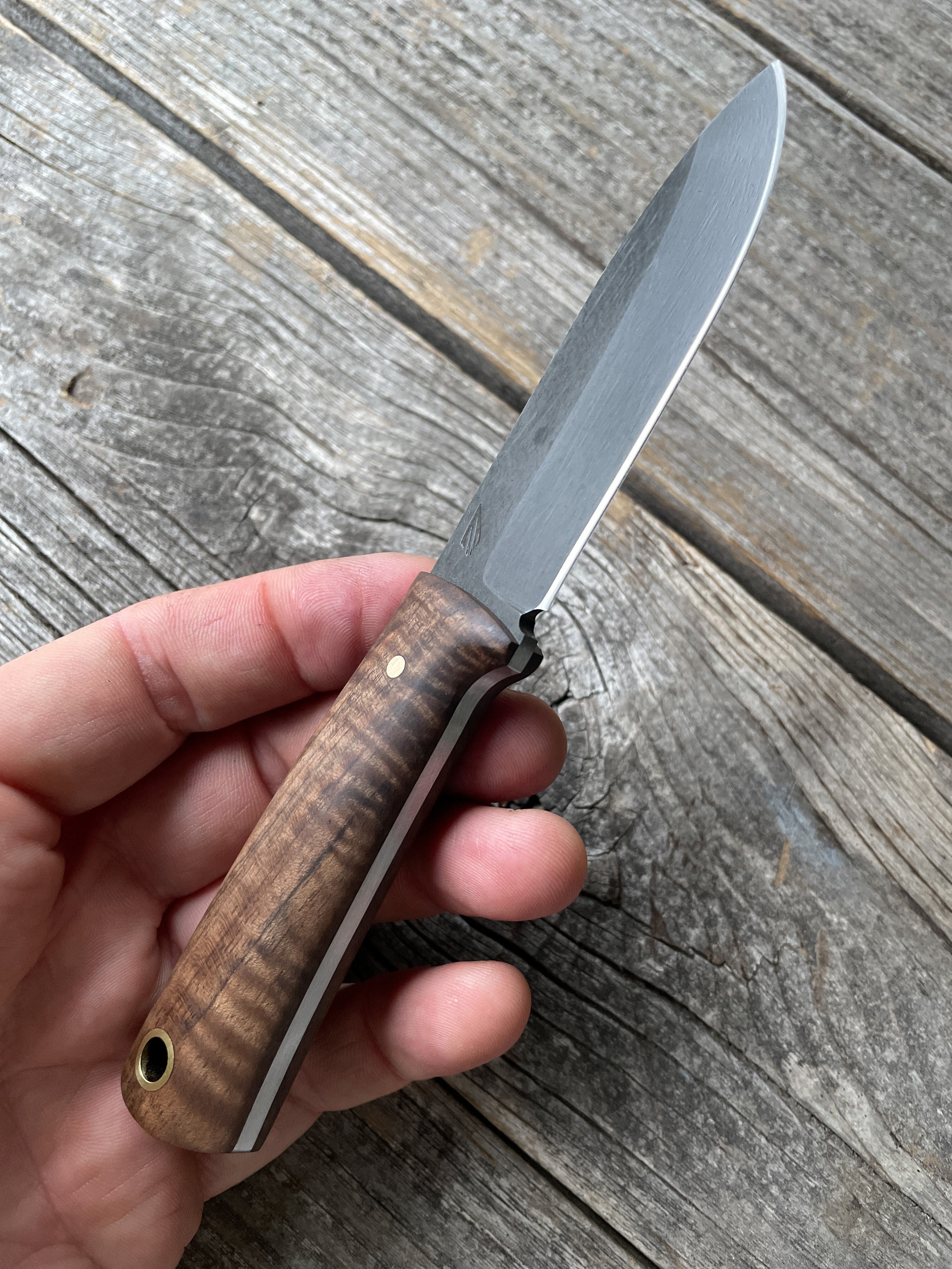 Mountain Scout Knife — English Walnut & Brass