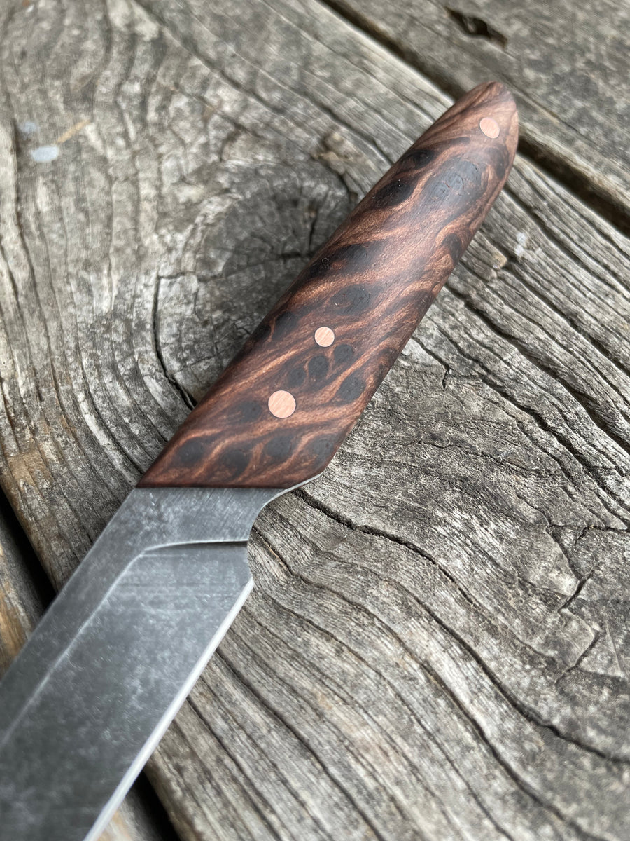 Ocelot Pocket EDC knife — Redwood & copper
