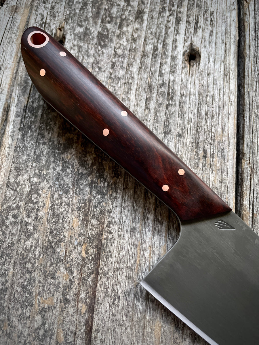 Western Mini-Chef's Knife — Snakewood & Brass
