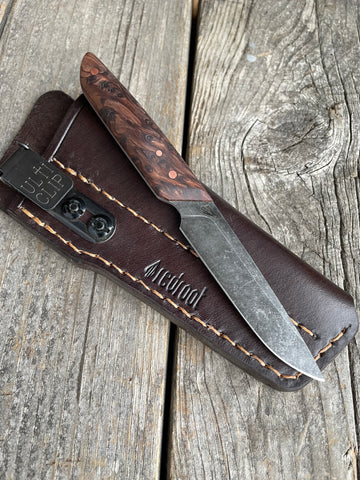 Ocelot Pocket EDC knife — Redwood & copper