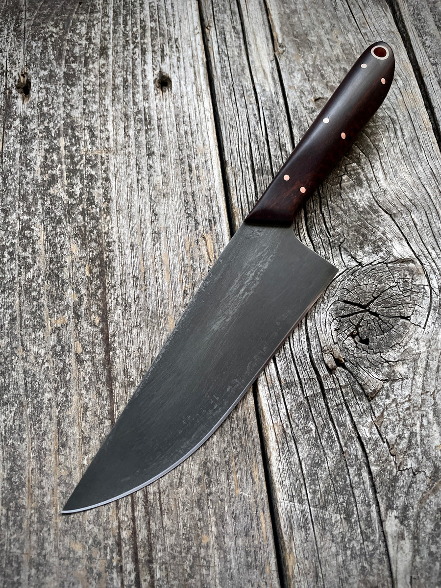 Western Mini-Chef's Knife — Snakewood & Copper