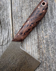Western Cleaver 7” — Redwood Burl & Copper